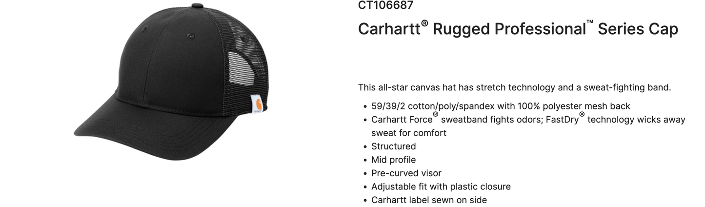 Leather Patched Carhartt Hat - Seara and Brev Silhouette